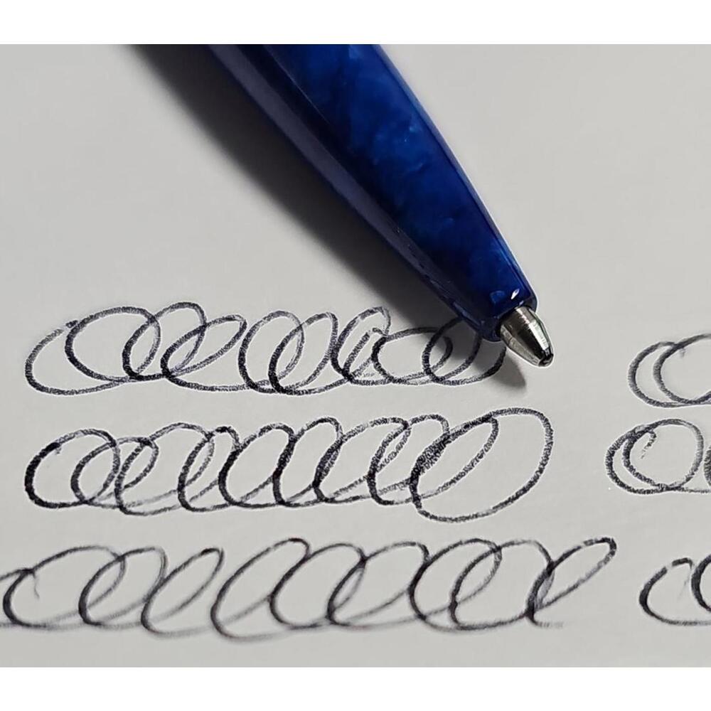 Waterman Paris Blue Ballpoint pen w/ Gold Trim – Tested - Black Ink - Picture 8 of 10